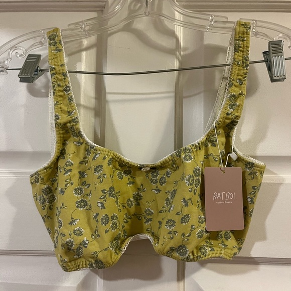 Rat Boi Scoop Back Bra in Honeysuckle, Size L, NWT! - Picture 2 of 3